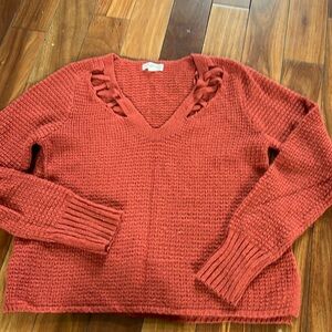 Size large rust colored sweater from Aeropostale